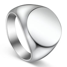 Load image into Gallery viewer, Fashion simple gold smooth round head men's finger wrench European and American domineering men's titanium steel ring all-match men's jewelry