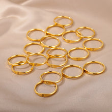 Load image into Gallery viewer, Cross-border 26 English Letter Ring Stainless Steel high quality Niche Design Light Luxury Opening Female Ring Food Ring