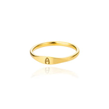 Load image into Gallery viewer, Cross-border 26 English Letter Ring Stainless Steel high quality Niche Design Light Luxury Opening Female Ring Food Ring
