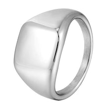 Load image into Gallery viewer, Simple smooth oval ring ins niche titanium steel index finger can't quit colored female ring small wholesale
