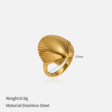 Load image into Gallery viewer, European and American Cross-Border Geometric Irregular Rings Retro Fashion Texture Furnace Vacuum Gold-Plated Ring Index Finger Ring Wholesale