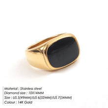 Load image into Gallery viewer, Niche Design Square White Mother-Of-Pearl Ring, Light Luxury Gold-Plated Index Finger Ring, Versatile and High-End Ring for Women