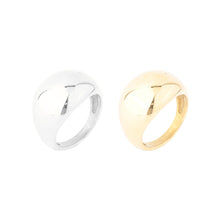 Load image into Gallery viewer, Simple smooth oval ring ins niche titanium steel index finger can't quit colored female ring small wholesale