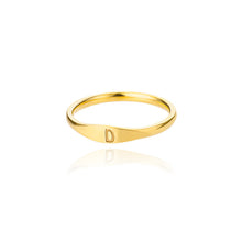 Load image into Gallery viewer, Cross-border 26 English Letter Ring Stainless Steel high quality Niche Design Light Luxury Opening Female Ring Food Ring