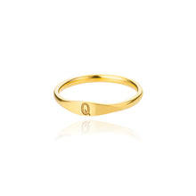 Load image into Gallery viewer, Cross-border 26 English Letter Ring Stainless Steel high quality Niche Design Light Luxury Opening Female Ring Food Ring