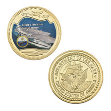 Load image into Gallery viewer, WR Gold Plated Coins United States Department of the Navy Warship Coins Collectibles World War ii Challenge Coins Dropshipping