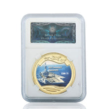 Load image into Gallery viewer, WR Gold Plated Coins United States Department of the Navy Warship Coins Collectibles World War ii Challenge Coins Dropshipping