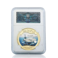 Load image into Gallery viewer, WR Gold Plated Coins United States Department of the Navy Warship Coins Collectibles World War ii Challenge Coins Dropshipping