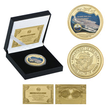 Load image into Gallery viewer, WR Gold Plated Coins United States Department of the Navy Warship Coins Collectibles World War ii Challenge Coins Dropshipping