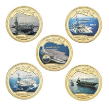 Load image into Gallery viewer, WR Gold Plated Coins United States Department of the Navy Warship Coins Collectibles World War ii Challenge Coins Dropshipping
