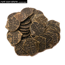 Load image into Gallery viewer, European Treasure  Spain Doubloon gold coin , Caribbean series pirate movie coin Difference colors coins for choose  100pcs/lot