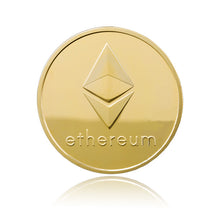 Load image into Gallery viewer, Gold Plated Ethereum Coin commemorative Coin Litecoin Art Collection Gift Physical antique imitation home decoration AUG27