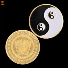 Load image into Gallery viewer, USA Texas Hold'Em Big Small Blind Flop Turn River Gold Plated Poker Card Guard Token Metal Coin Collection