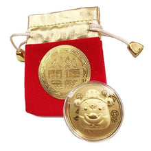 Load image into Gallery viewer, 2020 New Year Rat Commemorative Coin Chinese Zodiac Souvenir Mascot Mouse Coins With Gift Bag