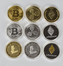 Load image into Gallery viewer, 1PC Gold Plated  Bitcoin Coin BTC Bit Physical Metal Collectible Coin for gift with plastic case