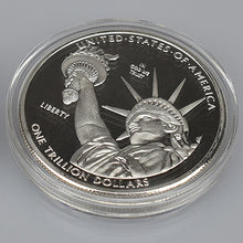 Load image into Gallery viewer, 1 Trillion Dollar Gold Coins Collectibles Silver Plated US Collection Metal Coin