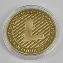 Load image into Gallery viewer, 1PC Gold Plated  Bitcoin Coin BTC Bit Physical Metal Collectible Coin for gift with plastic case