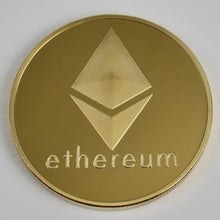 Load image into Gallery viewer, 1PC Gold Plated  Bitcoin Coin BTC Bit Physical Metal Collectible Coin for gift with plastic case