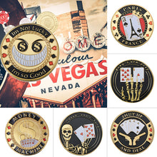 Load image into Gallery viewer, WR 24k Gold Casino Table Game Collectible Coin Chip Poker Card Guard Protects The Cards In Your Hand Golden Collection Gift