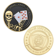 Load image into Gallery viewer, WR 24k Gold Casino Table Game Collectible Coin Chip Poker Card Guard Protects The Cards In Your Hand Golden Collection Gift