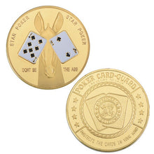 Load image into Gallery viewer, WR 24k Gold Casino Table Game Collectible Coin Chip Poker Card Guard Protects The Cards In Your Hand Golden Collection Gift