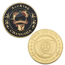 Load image into Gallery viewer, WR 24k Gold Casino Table Game Collectible Coin Chip Poker Card Guard Protects The Cards In Your Hand Golden Collection Gift