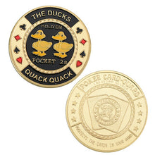 Load image into Gallery viewer, WR 24k Gold Casino Table Game Collectible Coin Chip Poker Card Guard Protects The Cards In Your Hand Golden Collection Gift