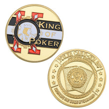Load image into Gallery viewer, WR 24k Gold Casino Table Game Collectible Coin Chip Poker Card Guard Protects The Cards In Your Hand Golden Collection Gift