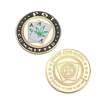 Load image into Gallery viewer, WR 24k Gold Casino Table Game Collectible Coin Chip Poker Card Guard Protects The Cards In Your Hand Golden Collection Gift