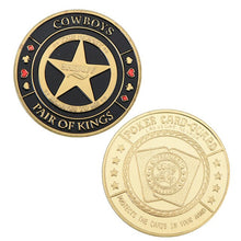 Load image into Gallery viewer, WR 24k Gold Casino Table Game Collectible Coin Chip Poker Card Guard Protects The Cards In Your Hand Golden Collection Gift
