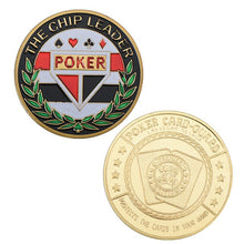 Load image into Gallery viewer, WR 24k Gold Casino Table Game Collectible Coin Chip Poker Card Guard Protects The Cards In Your Hand Golden Collection Gift