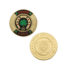 Load image into Gallery viewer, WR 24k Gold Casino Table Game Collectible Coin Chip Poker Card Guard Protects The Cards In Your Hand Golden Collection Gift