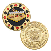 Load image into Gallery viewer, WR 24k Gold Casino Table Game Collectible Coin Chip Poker Card Guard Protects The Cards In Your Hand Golden Collection Gift