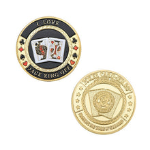 Load image into Gallery viewer, WR 24k Gold Casino Table Game Collectible Coin Chip Poker Card Guard Protects The Cards In Your Hand Golden Collection Gift