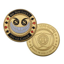 Load image into Gallery viewer, WR 24k Gold Casino Table Game Collectible Coin Chip Poker Card Guard Protects The Cards In Your Hand Golden Collection Gift