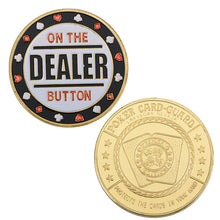Load image into Gallery viewer, WR 24k Gold Casino Table Game Collectible Coin Chip Poker Card Guard Protects The Cards In Your Hand Golden Collection Gift