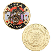Load image into Gallery viewer, WR 24k Gold Casino Table Game Collectible Coin Chip Poker Card Guard Protects The Cards In Your Hand Golden Collection Gift