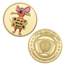Load image into Gallery viewer, WR 24k Gold Casino Table Game Collectible Coin Chip Poker Card Guard Protects The Cards In Your Hand Golden Collection Gift