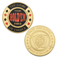 Load image into Gallery viewer, WR 24k Gold Casino Table Game Collectible Coin Chip Poker Card Guard Protects The Cards In Your Hand Golden Collection Gift