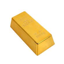 Load image into Gallery viewer, Gold Brick Plastic Paperweigh Simulation Home Door Office Fake Gold Bar Collectable Golden Toy Table Decor Gate Stopper Shop
