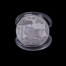 Load image into Gallery viewer, Good Fortune 2019 Fu Pig Commemorative Coin Year of Pig Delivers Money Coins Collection New Year Gift Gold Plated Home Car Decor