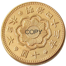Load image into Gallery viewer, Japan 10 Yen - Meiji 40，43 years Coin Copy Gold Plated 21.21 mm