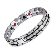 Load image into Gallery viewer, Healing Magnetic Bracelet Men/Woman 316L Stainless Steel 3 Health Care Elements(Magnetic,FIR,Germanium) Gold Bracelet Hand Chain