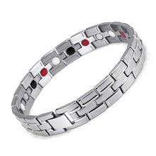 Load image into Gallery viewer, Healing Magnetic Bracelet Men/Woman 316L Stainless Steel 3 Health Care Elements(Magnetic,FIR,Germanium) Gold Bracelet Hand Chain