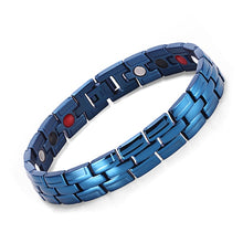 Load image into Gallery viewer, Healing Magnetic Bracelet Men/Woman 316L Stainless Steel 3 Health Care Elements(Magnetic,FIR,Germanium) Gold Bracelet Hand Chain