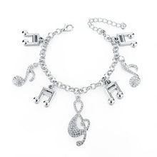 Load image into Gallery viewer, LongWay Heart Beetle Charm Bracelets Bangles For Women Gold Color Bracelet Austrian Crystal Chain Pulseras SBR140221