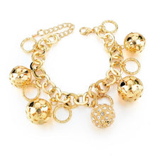 Load image into Gallery viewer, LongWay Heart Beetle Charm Bracelets Bangles For Women Gold Color Bracelet Austrian Crystal Chain Pulseras SBR140221