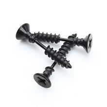 Load image into Gallery viewer, 1Pair Punk Fashion Gold Black Color Stainless Nail Screw Stud Earring for Women &amp; Men Helix Ear Piercings Fashion Jewelry F3903