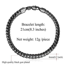 Load image into Gallery viewer, Starlord Venetian Bracelets 3 Color Rose Gold/Gold/Silver Color Snake Chain 6MM 21CM Trendy Gold Friendship Bracelets H739