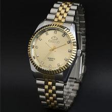 Load image into Gallery viewer, Golden New Clock gold Fashion Men watch full gold Stainless Steel Quartz watches Wrist Watch Wholesale CHENXI Gold watch men